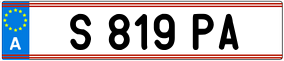 Trailer License Plate